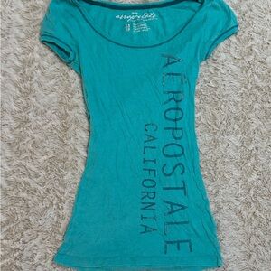 Vintage 2000s Aeropostale blue baby tee with California logo